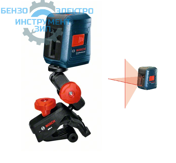 Лазерный нивелир Bosch GLL 2 + MM магазин Бензо-электро-инструмент-зип