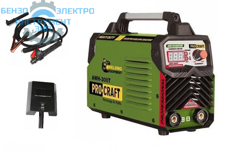 Инверторный cварочный аппарат Procraft AWH-300T магазин Бензо-электро-инструмент-зип